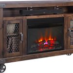 62" Highboy Fireplace Console