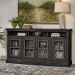 73" Highboy Console w/ 4 Doors