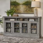 73" Highboy Console w/ 4 Doors