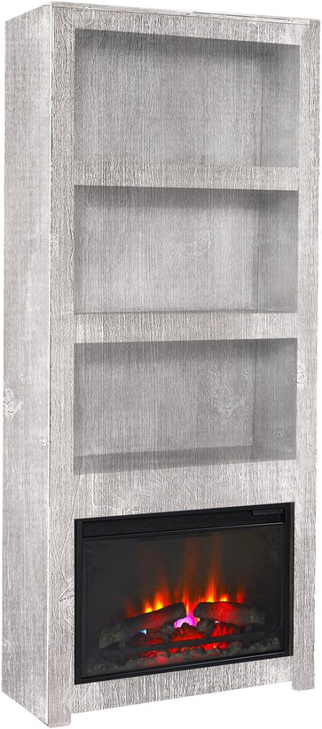 74" Fireplace Display Case