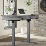 Adj. Desk Base - Black