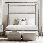Odette Fabric Canopy Bed King