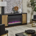 77" Fireplace Console w/ 42" Insert