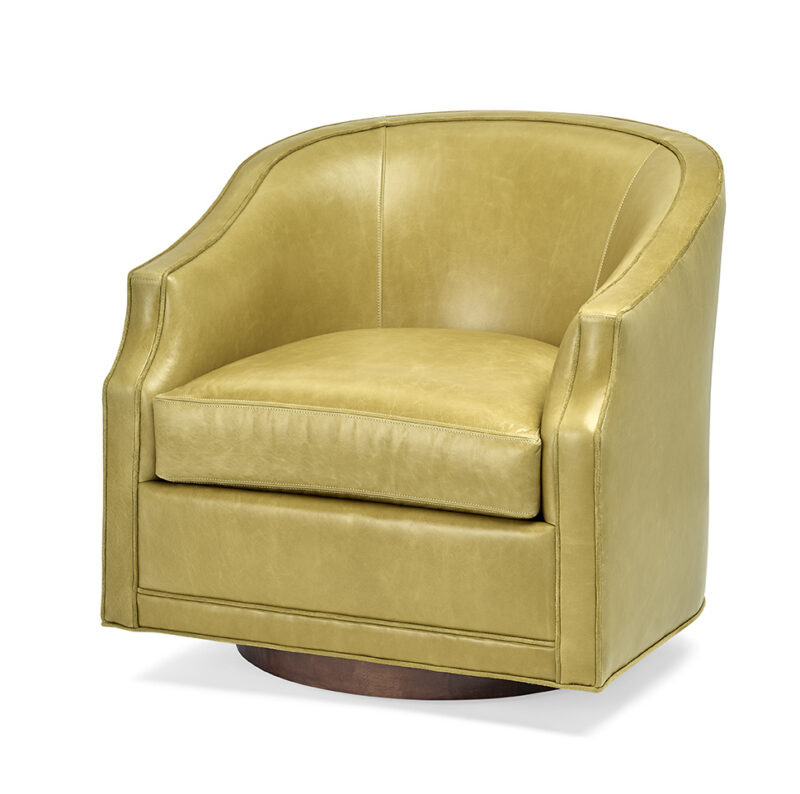 Carly Wood Swivel Chair
