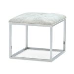 Lark Chrome Ottoman