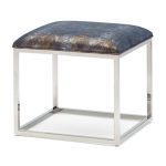 Lark Chrome Ottoman