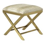 Anya Brass Ottoman