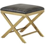 Anya Brass Ottoman