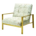 Arlo Tufted Brass Chair