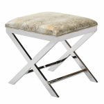 Anya Chrome Ottoman