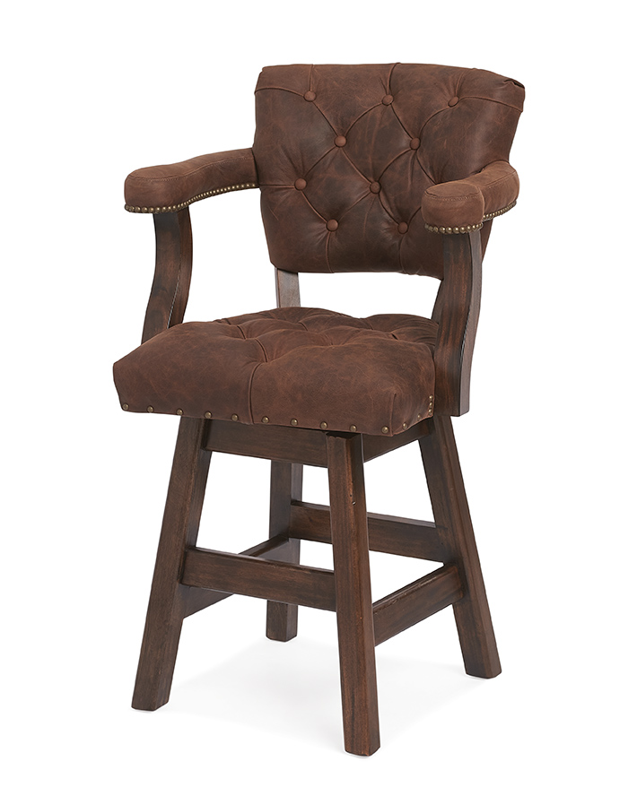 Clint Tufted Swivel Counter Stool