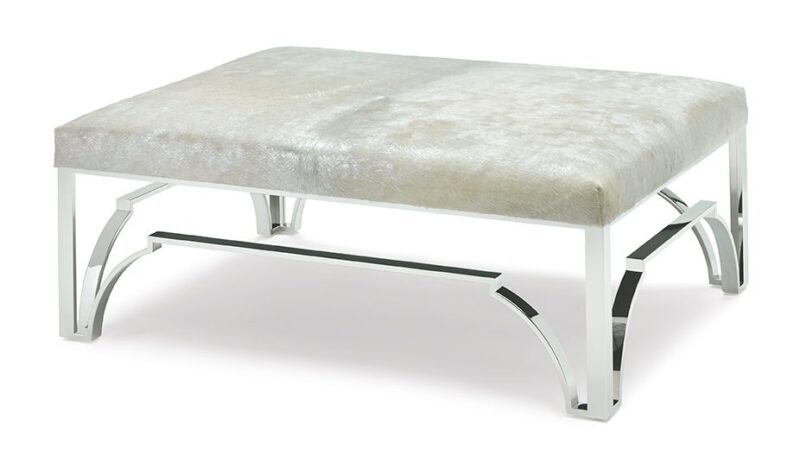 Cyra Chrome Ottoman