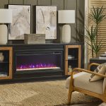 82" Fireplace Console w/ 42" Insert