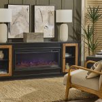 82" Fireplace Console w/ 42" Insert