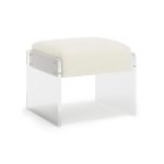Jasper Leather Ottoman
