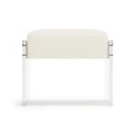 Jasper Leather Ottoman