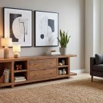84" Console w/ 2 Drawers