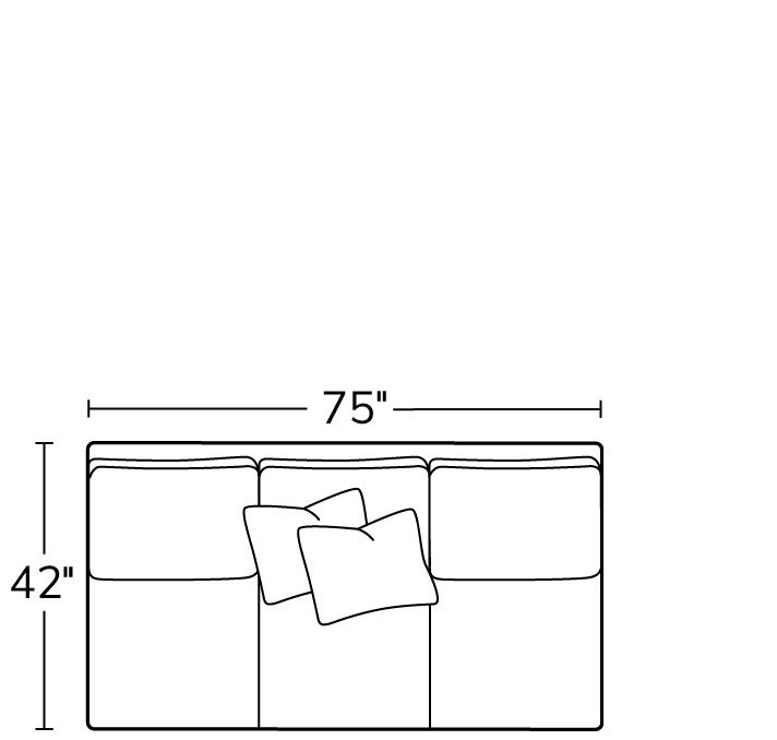 Colby Armless Sofa