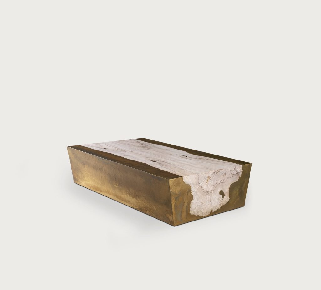 Aurum Brass Long Coffee Table