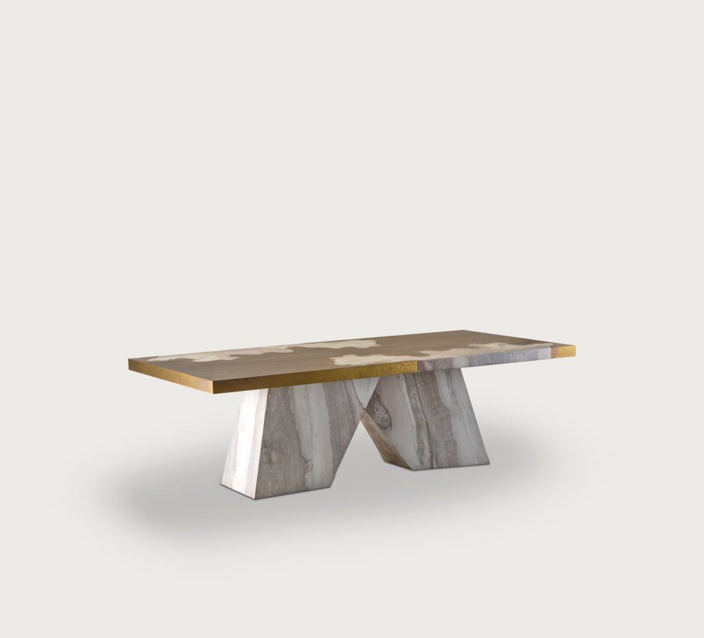Aurum Brass Dining Table