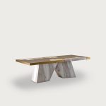 Aurum Brass Dining Table