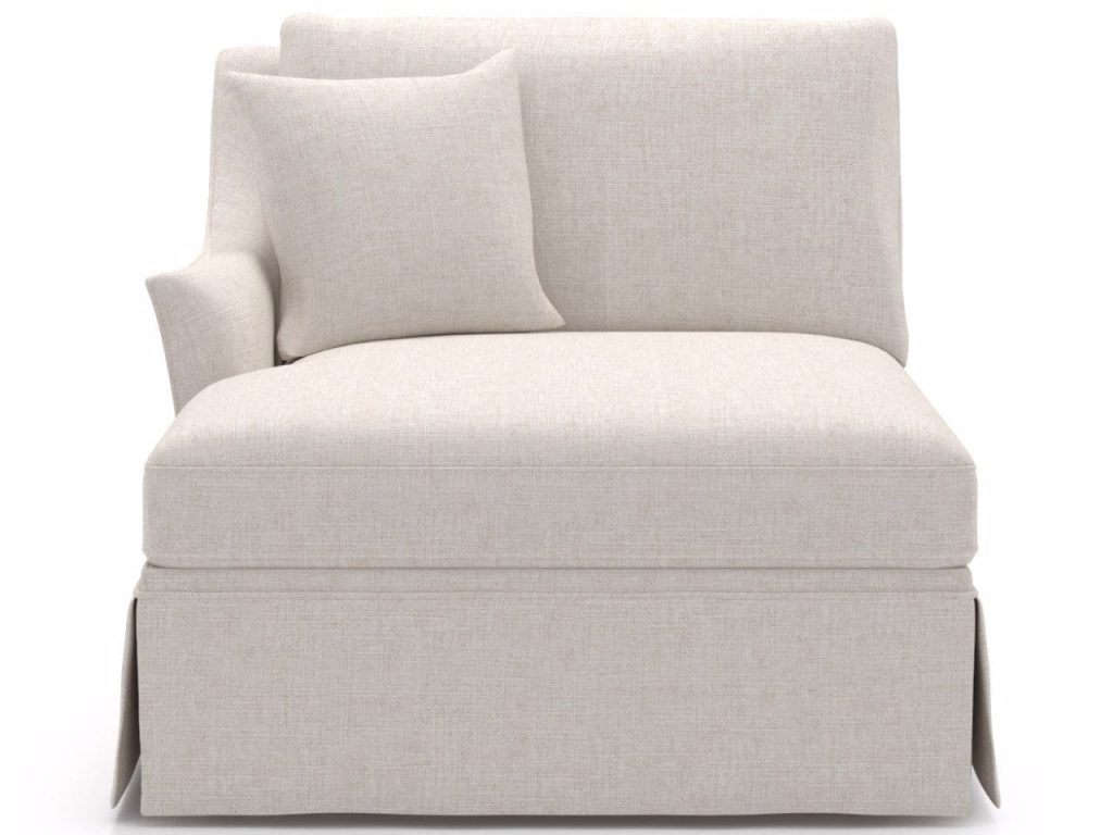 Henri Skirted Chaise LAF - Special Order