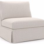 Henri Skirted Armless Chair - Special Order