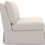 Henri Skirted Armless Chair - Special Order