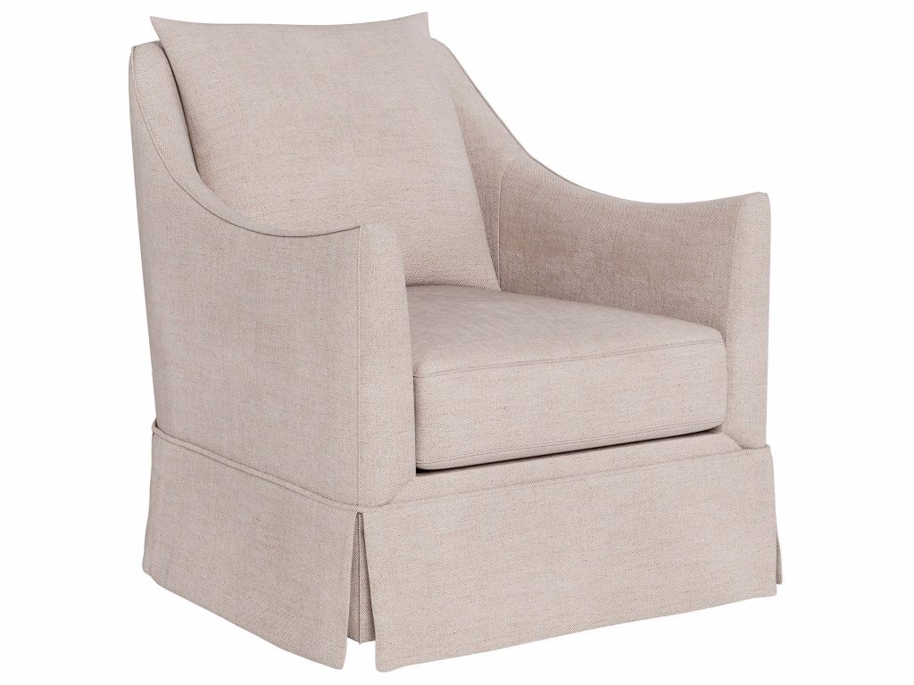 Portia Skirted Swivel Chair - Special Order