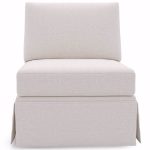 Madison Skirted Armless Chair - Special Order