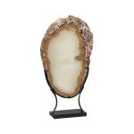 Agate Slab Sculpture on Stand