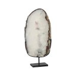 Agate Slab Sculpture On Stand
