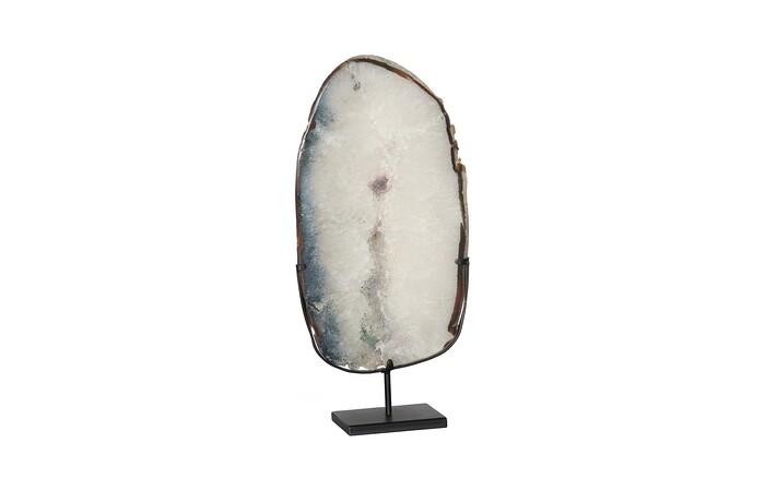 Agate Slab Sculpture on Stand