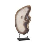 Agate Slab Sculpture On Stand