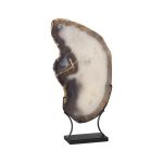 Agate Slab Sculpture on Stand