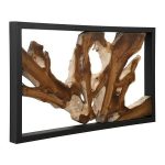 Framed Root Wall Art, Rectangle, Black