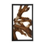 Framed Root Wall Art, Rectangle, Black