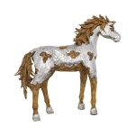 Mustang Horse Armored Sculpture, Walking