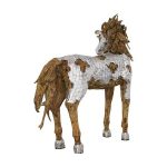Mustang Horse Armored Sculpture, Standing