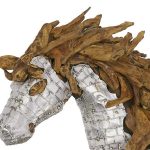 Mustang Horse Armored Sculpture, Standing