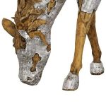 Mustang Horse Armored Sculpture, Grazing