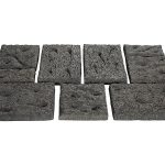 Etched Rock Puzzle Wall Tiles, Set Of 9