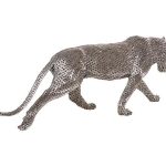 Panther Pipe Sculpture, Walking, Stainless Steel, Large