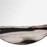 Petrified Slice Mirror, Black Frame, Large