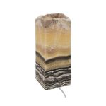 Onyx Lamp, Square, Zebra