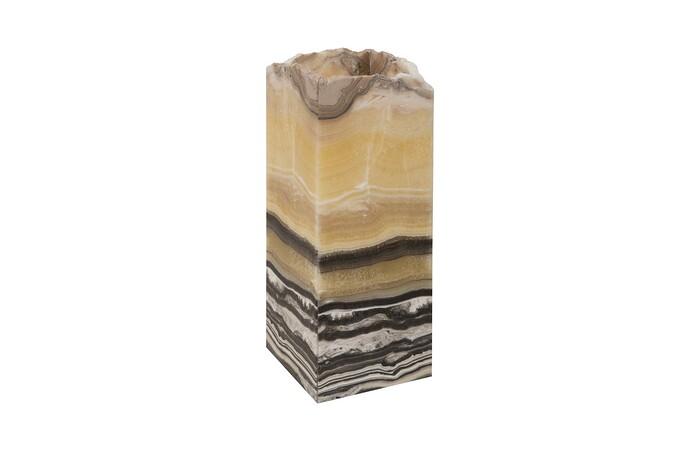 Onyx Lamp, Square, Zebra