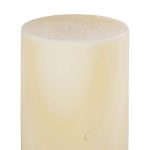 Onyx Lamp Pedestal, Cylindrical, White