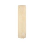 Onyx Lamp Pedestal, Cylindrical, White
