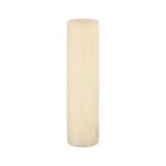 Onyx Lamp Pedestal, Cylindrical, White