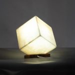 Onyx Lamp On Base, Square